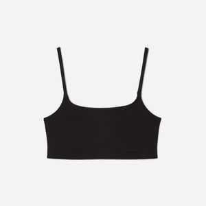NWT Everlane The Invisible Square-Neck Bralette Black Size Large